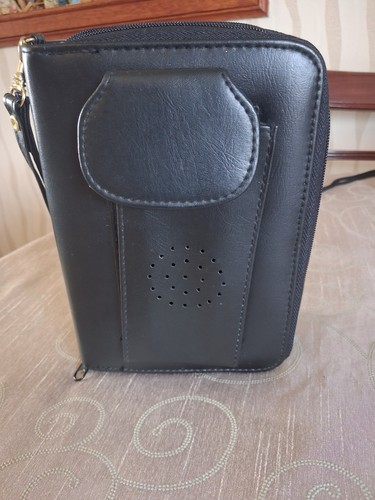 Vintage black leather - a5,