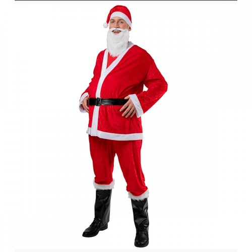Adult piece velour santa - adult, 6-piece