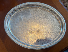 Vintage Silver-Plated Oval