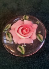 Vintage Lucite Reverse Carved
