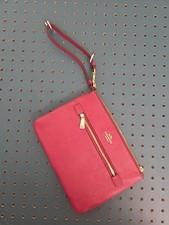 Coach Pebbled Fuchsia Leather