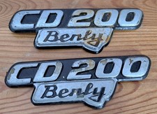Honda Cd 200 Tank And Side Panel Badges Used
