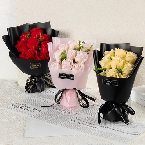 Heads soap flower rose - 9,