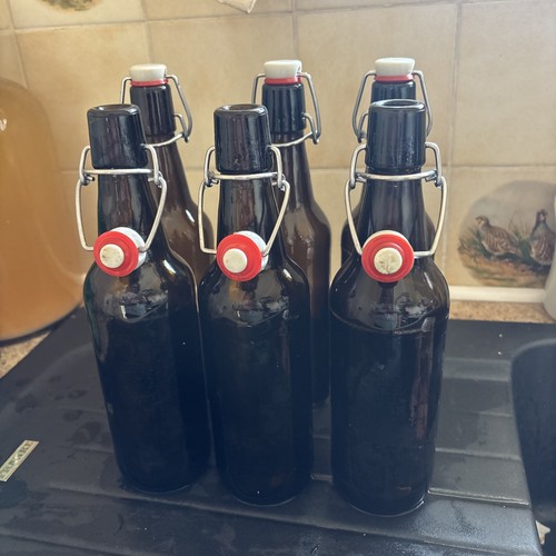 500ml glass amber swing - amber,