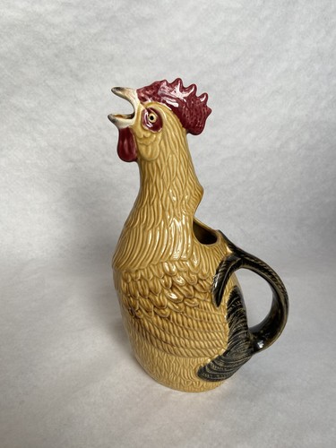 Bordallo pinheiro rooster jug - rooster,