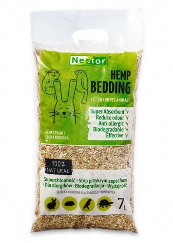 Hemp straw bedding - straw, pet