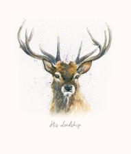 Cherry Orchard Card Blank Stag