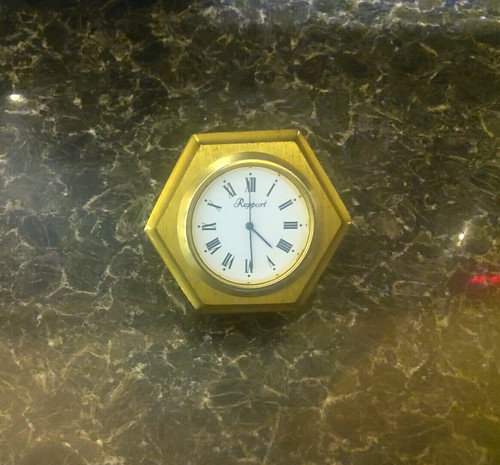 Rapport desk paperweight - rapport, clock