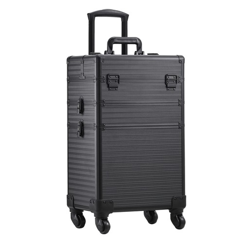 Large black makeup trolley - makeup,