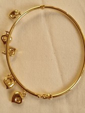 Real 18ct Gold Bangle Size 17cm