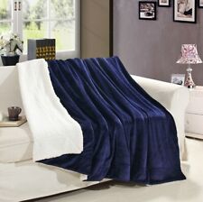 sherpa fleece blanket throw