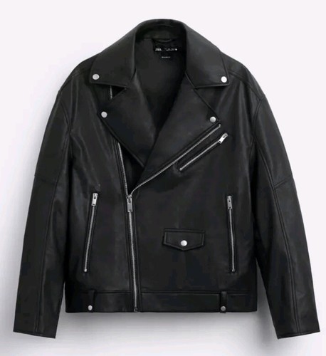 Zara faux leather biker jacket - zara,