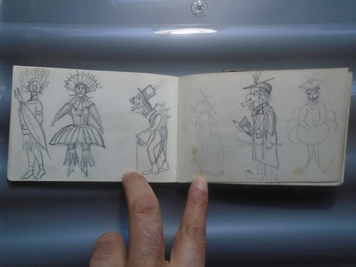 Vintage miniature art album - miniature,