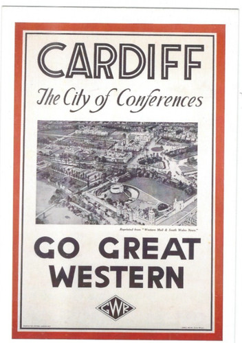 Rail poster postcard great - ,