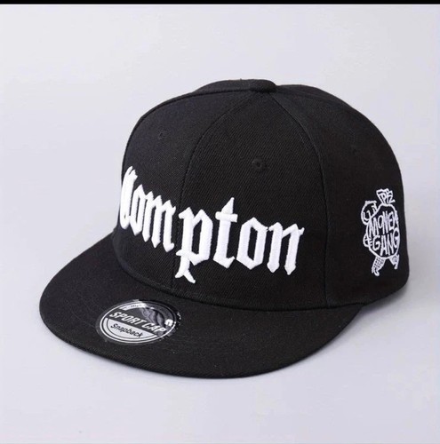 Black embroidered compton - black, "compton"