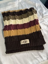 UGG Stripy 100% Wool Scarf