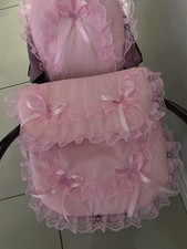 Small Dolls Pink Pram Set
