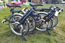 Brompton M6L Folding Bikes (2 available) Blue and Black. Used once each.