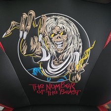 Chair Iron Maiden "Number of the beast" rare ergonomic chair fully assembled...