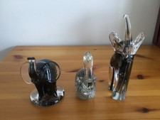 3 beautiful vintage glass
