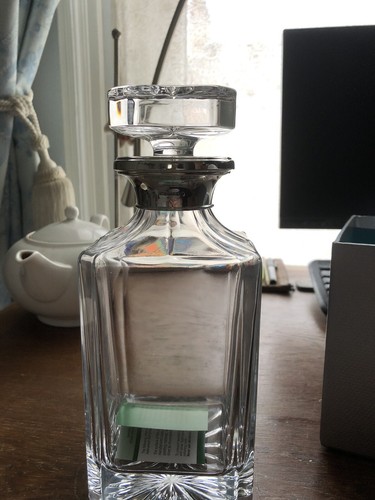 Crystal decanter heavy silver - crystal,