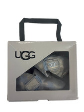 UGG Baby Booties Blue/Silver Star Print 12-18 Months w/Box Charity