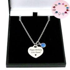 Engraved Necklace for Woman or