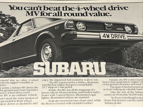 Subaru 4wd car range - 4wd,