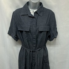 LADIES NEXT Shirt Dress Navy
