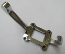 Cast iron label hat & coat hooks vintage rustic Antique shabby chic industrial 