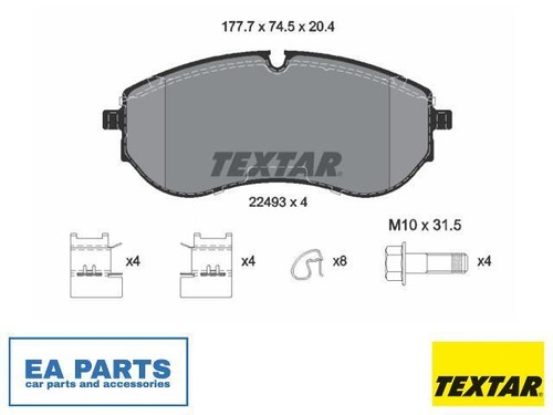 Brake pad set - pad,