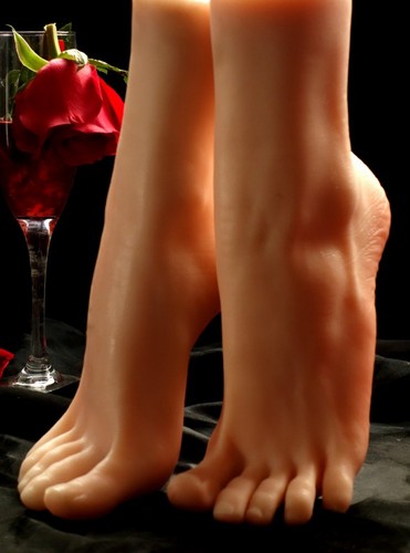 22cm silicone female foot - 22cm,