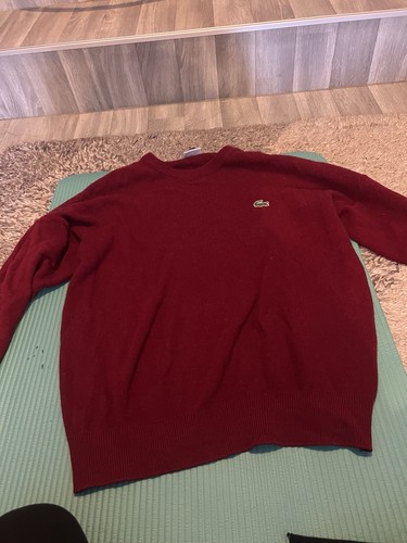 Burgundy lacoste sweater - ￼,