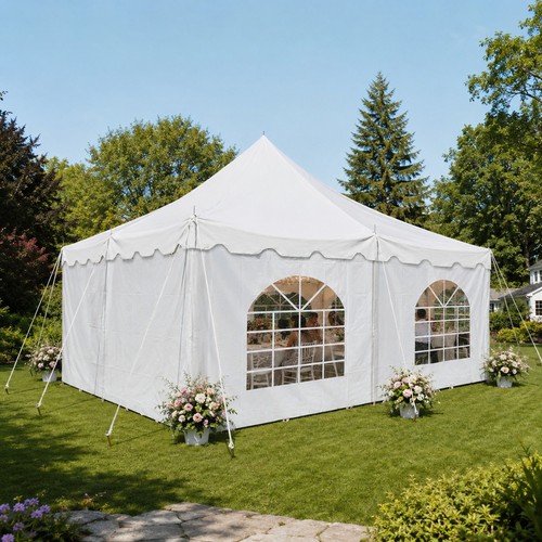 20x20 canopy party tent side - party,