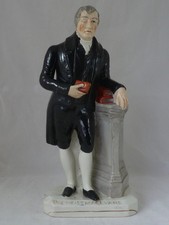 Christmas Evans Staffordshire Pottery Portrait Figure Welsh Baptist