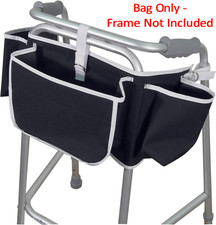 Walking Frame Apron Bag with 3 + 1 Storage Pouches for Zimmer Frames or Walkers