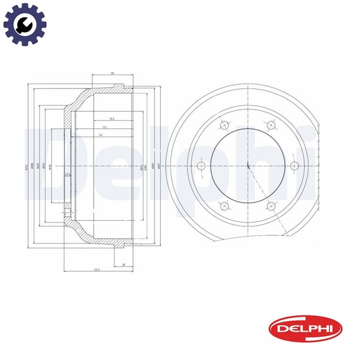 Brake drum bf467 for - brake,