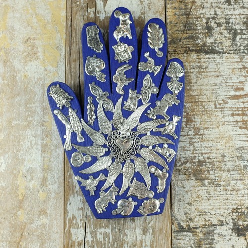 Mexican milagro hand - milagro,