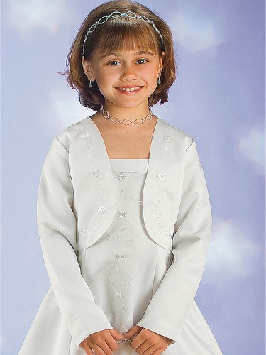Flower girl bridesmaid bolero - flower,
