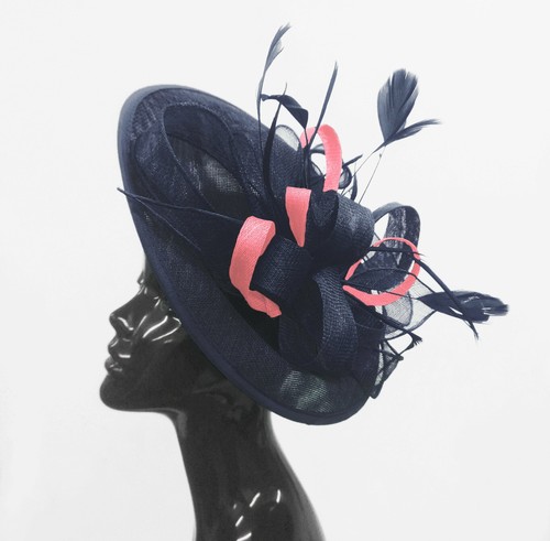 Big saucer sinamay headband - big,