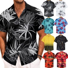 Mens Hawaiian Shirt Floral