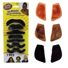 7 Fake Moustache & 3 Pairs