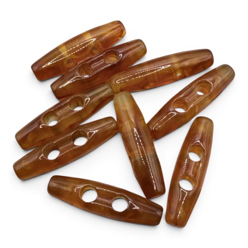 Brown horn toggle - toggle, buttons