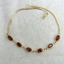 9ct 9k Yellow Gold Garnet