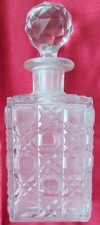 Vintage Cut Glass Square
