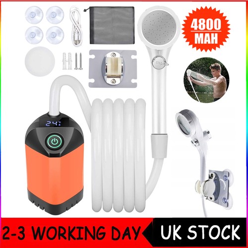 Portable camping shower usb - camping,