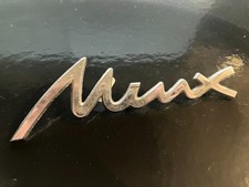 Hillman Minx original metal script car badge emblem chrome - various choose from