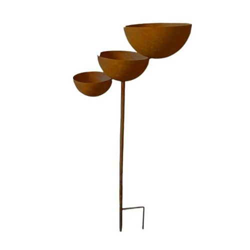 Metal rain catcher stake bird - stake,