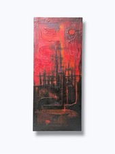 ‘Cathedral Of Suffering’ Mixed Media Abstract Original Painting By C.Brock