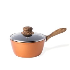 Nonstick saucepan with lid - with, –